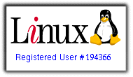 I'm the Linux registered user n. 194366